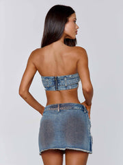 Jacinta Mini Skirt Denim