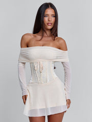 Orla Mini Dress Beige